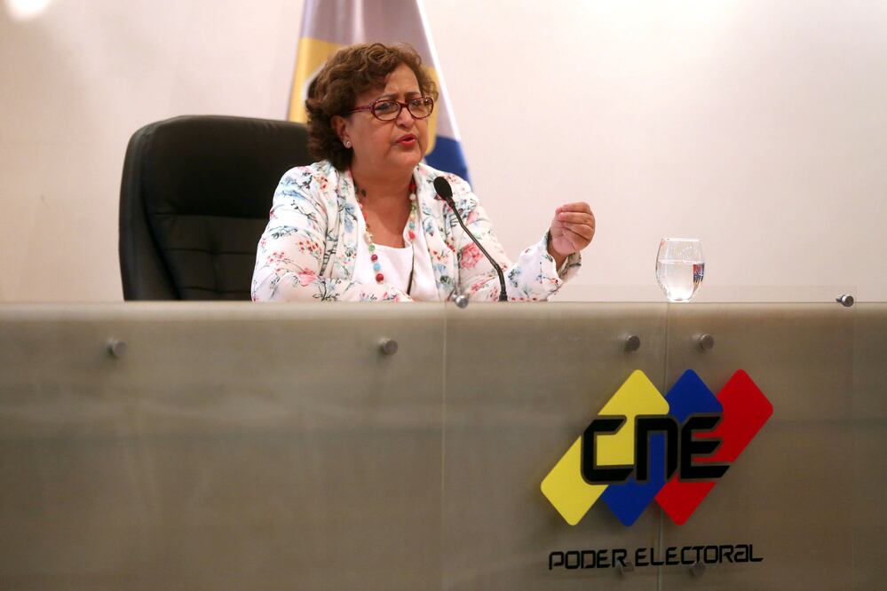Tibisay Lucena, presidenta del Consejo Nacional Electoral (CNE) de Venezuela (Foto: Xinhua)