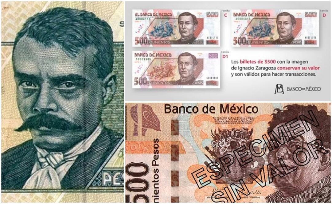 Éstos son los billetes que han sido descontinuados en los últimos años