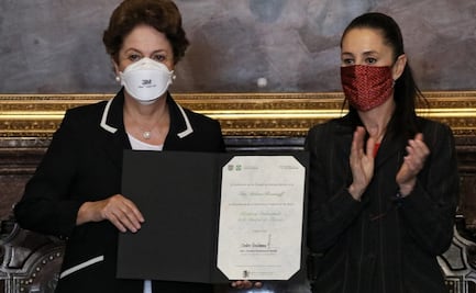 Sheinbaum otorga reconocimiento como Huésped Distinguida de la CDMX a Dilma Rousseff