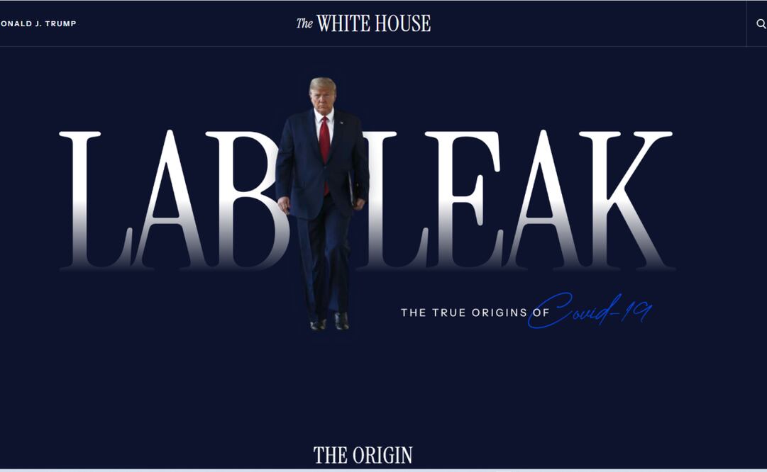 Sitio web de la Casa Blanca. (18/04/25) Foto: Captura de pantalla