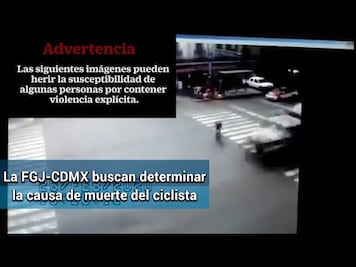 Investigan si ciclista atropellado recibió también bala perdida