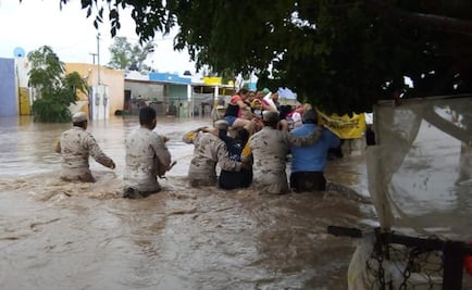 Semar evacua a 9 personas afectadas por tormenta tropical Ivo en Sinaloa