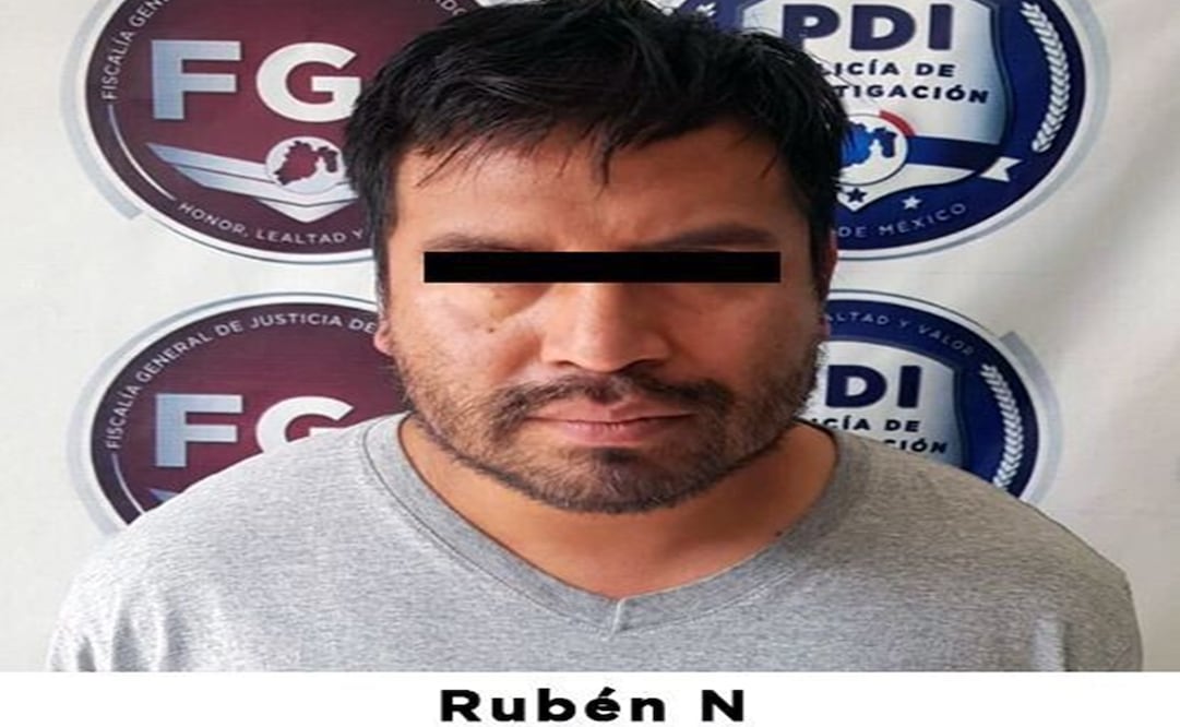 Agentes de la Fiscalía mexiquense cumplimentaron una orden de aprehensión en contra de Rubén "N". Foto: Especial 