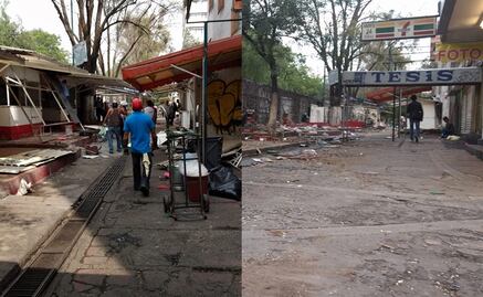 Retiran puestos del "Pasillo de la Salmonela" en Copilco