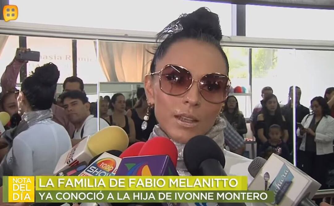 Ivonne Montero y su hija se encontraron con la hermana de Melanitto  FOTO: TOMADA DE VIDEO