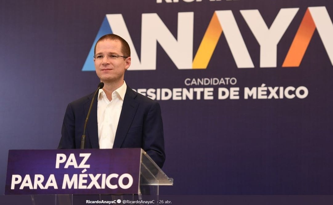 Ricardo Anaya, candidato de la coalición Por México al Frente. Foto: Tomada de Twitter: @RicardoAnayaC