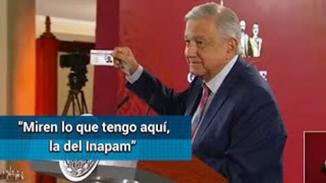 AMLO presume que ya tiene credencial del Inapam