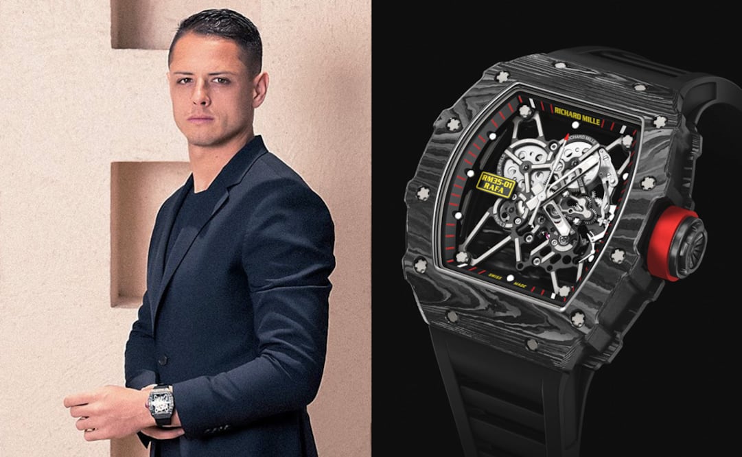 Chicharito con el Richard Mille RM 035-01 Rafael Nadal.