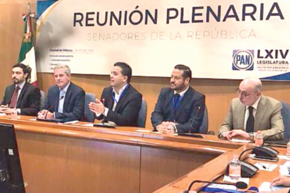 Balance. Los senadores electos de Acción Nacional hicieron un repaso de los pendientes legislativos que dejaron sus compañeros (TOMADA DE TWITTER)