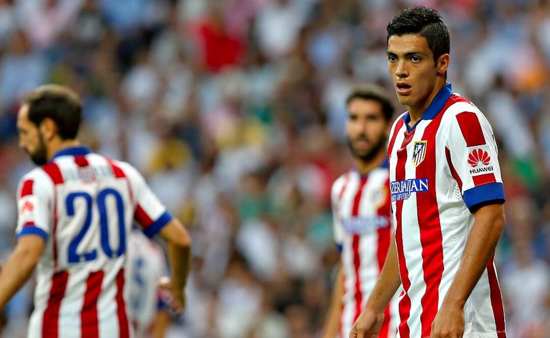 Jiménez durante un juego con el Atlético. Archivo 