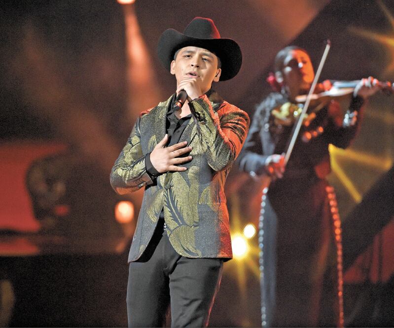 Christian Nodal encabeza las listas de la plataforma en el país. CHRIS PIZZELLO. AP