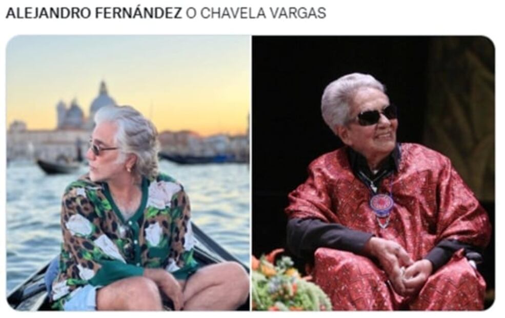 Los memes que dejó el último look de Alejandro Fernández