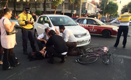 Atropellan a una ciclista en la Cuauhtémoc
