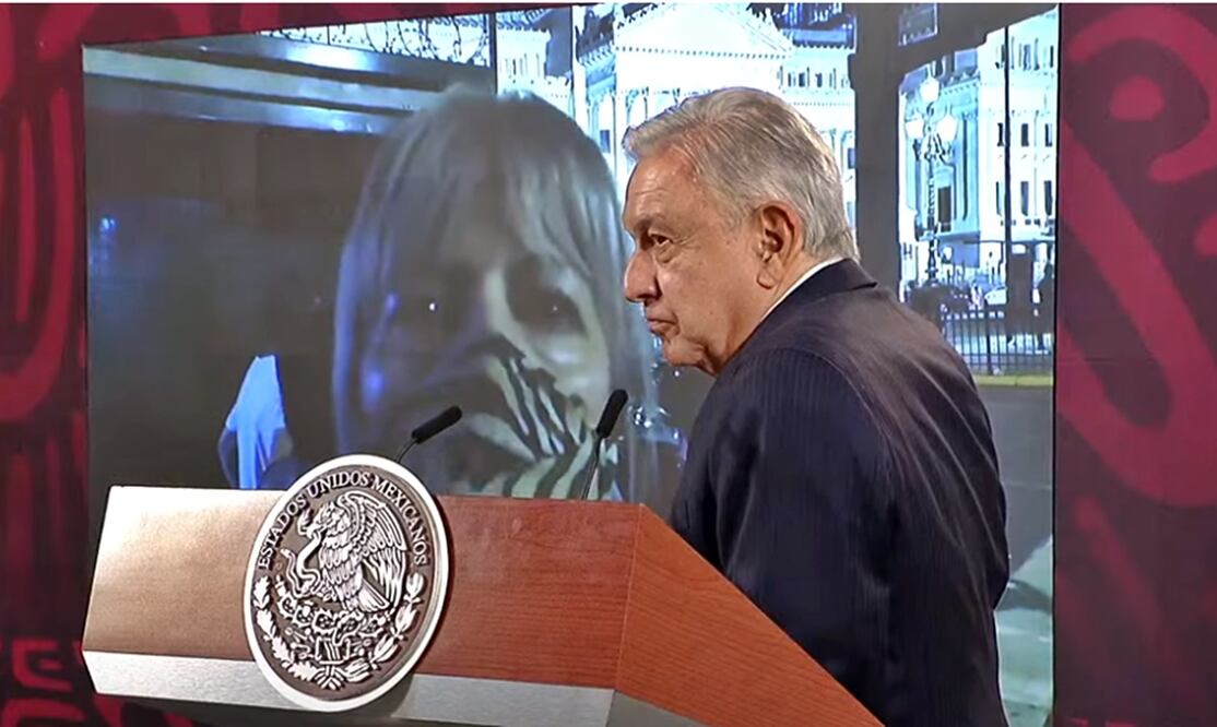 El presidente Andrés Manuel López Obrador exhibió “en la mañanera” la represión del gobierno de Argentina contra los ciudadanos que protestan en contra de la política privatizadora del presidente Javier Milei. Foto: especial