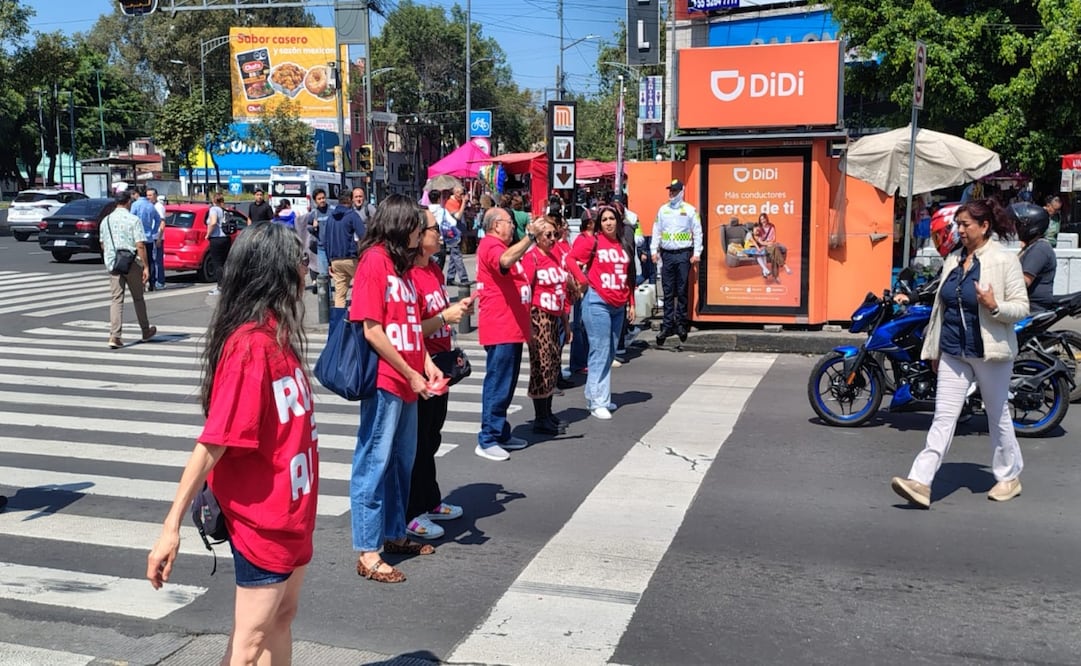 México Previene promueve respeto al peatón en CDMX; realizan jornada de concientización vial. Foto: Arantxa Meave