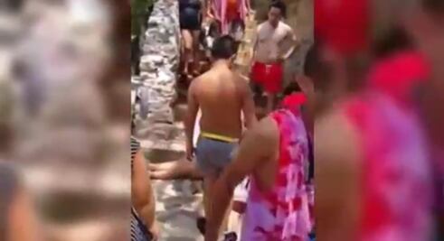 Mujer cae de pozas en Tolantongo; denuncian inseguridad