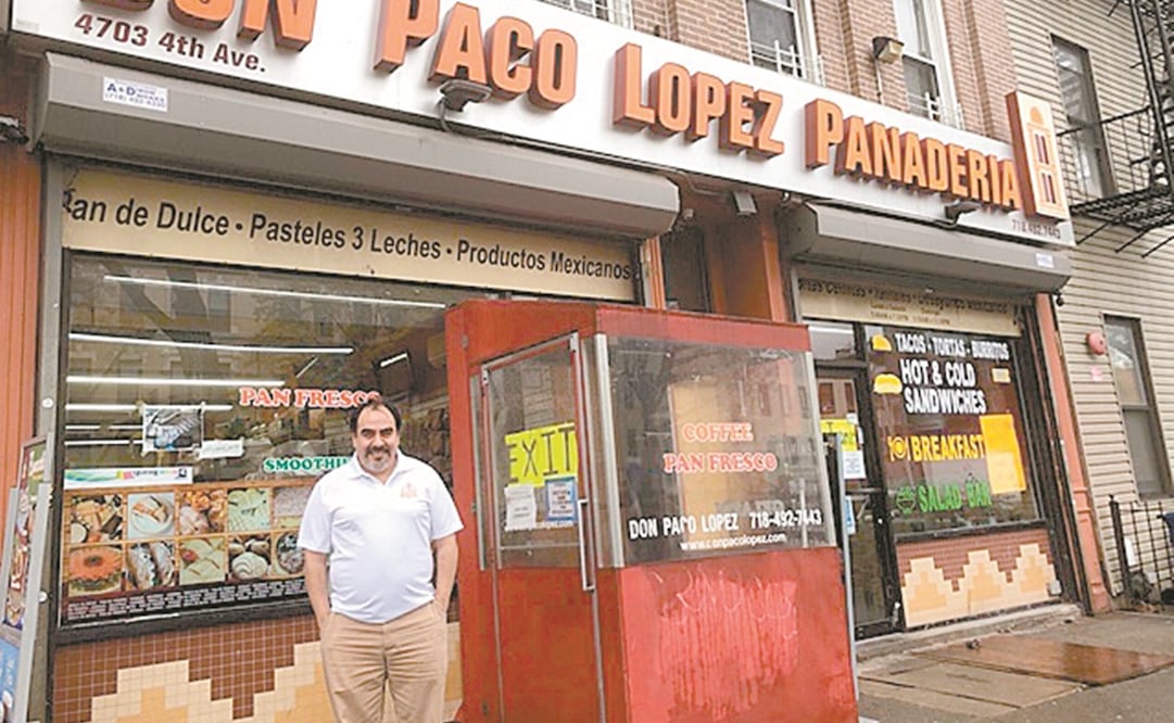 Miguel López, dueño de Don Paco López Panadería, tiene dos sucursales: una ubicada en Manhattan y otra en Brooklyn. Desde antier reabrió sus puertas. Foto: ESPECIAL