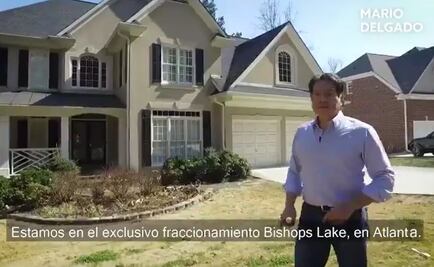 Mario Delgado viaja a Atlanta y muestra casa donde vivía Anaya