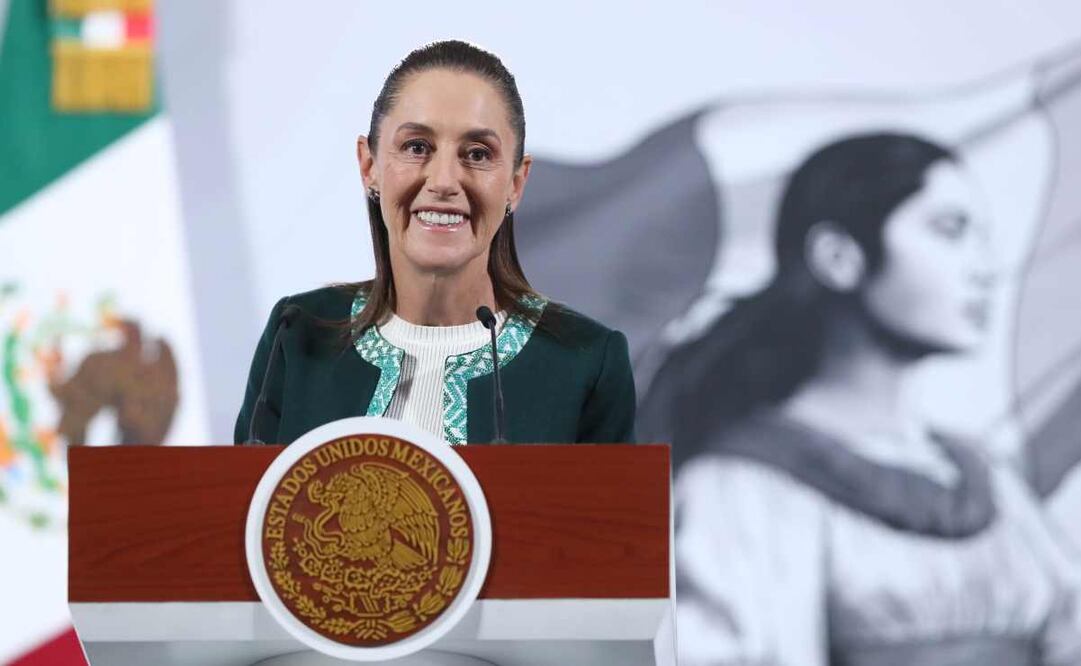 Claudia Sheinbaum, presidenta de México, durante la mañanera del 26 de noviembre del 2025. Foto: EFE