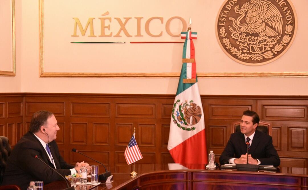 El presidente Peña Nieto también expresó su preocupación por sucesos como el ataque que sufrió en California el señor Rodolfo Rodríguez. Foto: Twitter @SecPompeo