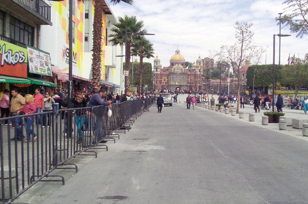 Desde el lunes pasado personal del Estado Mayor Presidencial acordona el Cerro del Tepeyac para resguardar la integridad del Santo Pontífice (EDUARDO HERNÁNDEZ. EL UNIVERSAL)