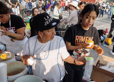 “Le debo mucho a la Virgencita”; fieles de la Guadalupana regalan helados a peregrinos