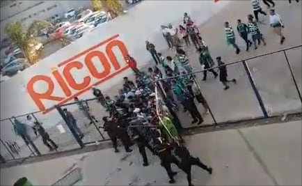 Filtran más videos de violencia en el estadio del San Luis