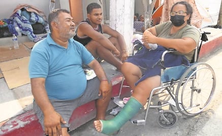 Migrantes exigen libre tránsito en el país