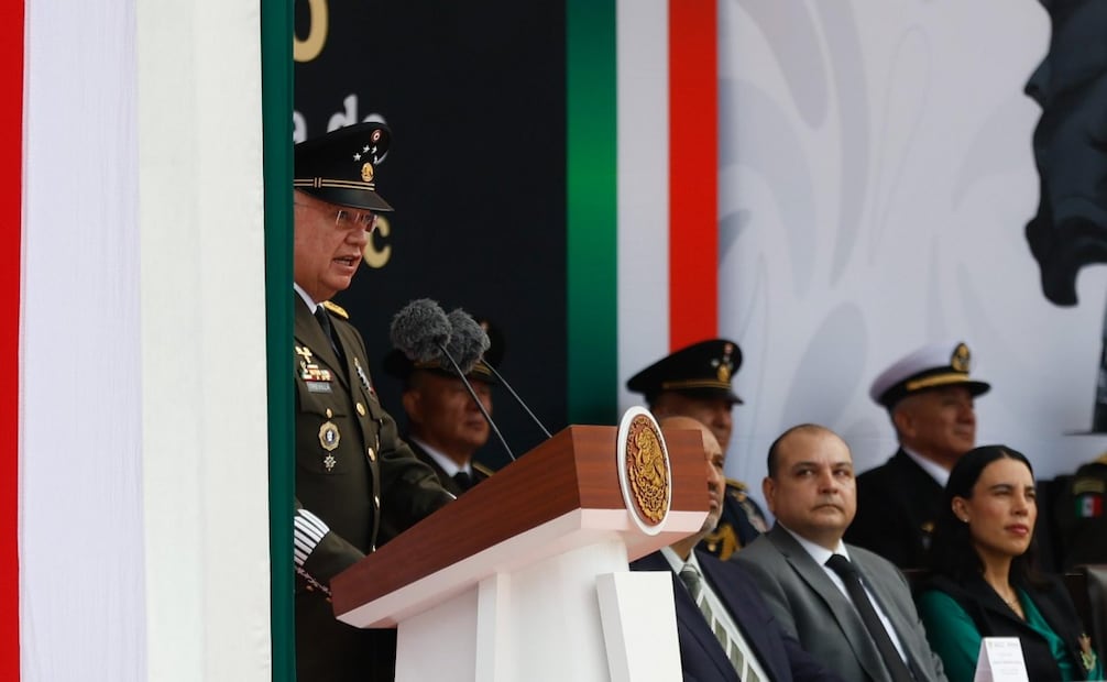 El general Ricardo Trevilla Trejo en la conmemoración del 178 Aniversario de la Gesta Heroica de los Niños Héroes de Chapultepec en el Altar a la Patria el 13 de septiembre de 2026. Foto: Diego Simón Sánchez/ EL UNIVERSAL