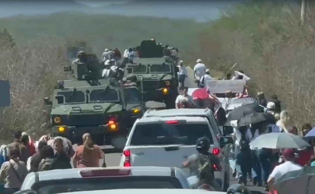 Elementos del Ejército Mexicano desplegaron operativo en Culiacán, Sinaloa. Foto: Captura de Video.