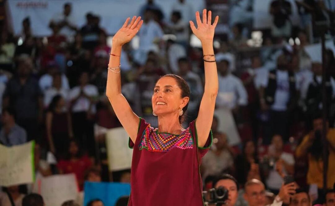 Claudia Sheinbaum  en evento de promoción política en Chiapas. Foto: Especial