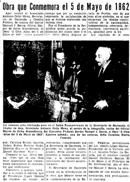 Con peregrinación cívico-patriótica celebraron el centenario de la Batalla de Puebla en 1962