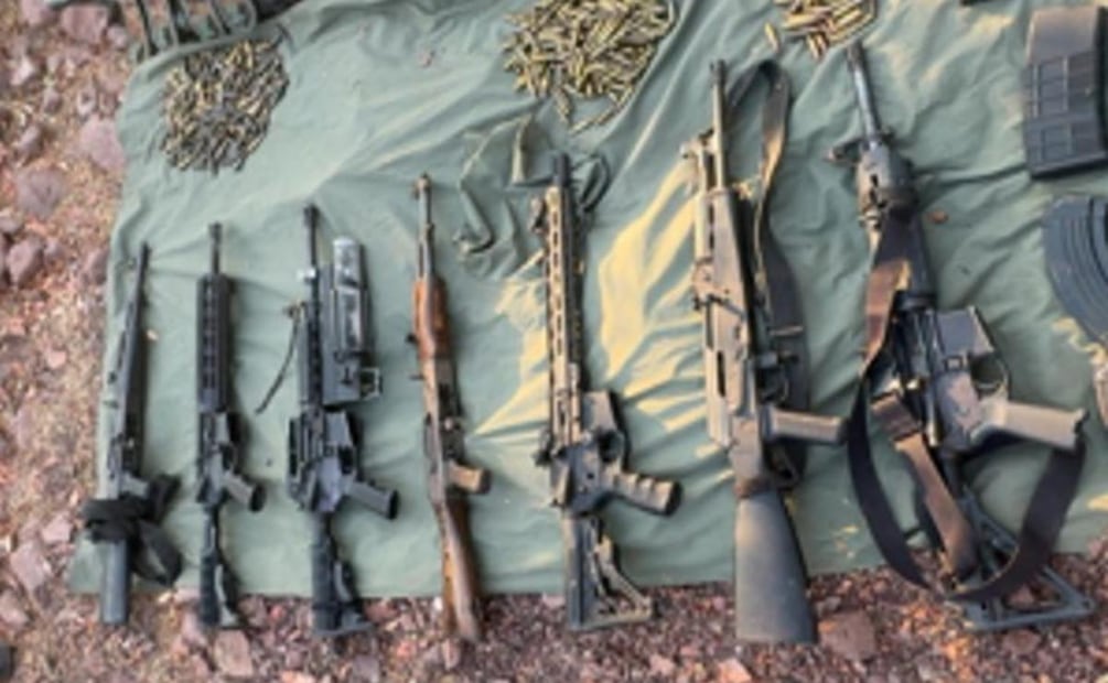 Armas decomisadas en ocho estados del país (04/03/2026). Foto: Especial
