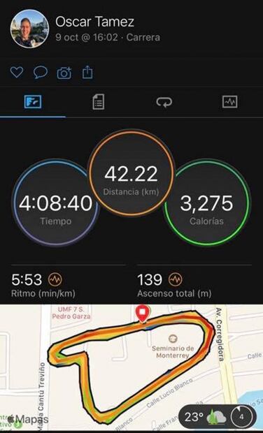 Obispo electo corre maratón virtual de Boston; pide por la Diócesis de Ciudad Victoria