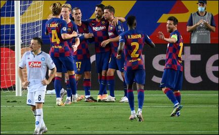 Barcelona derrota al Napoli y avanza a Cuartos de Final en Champions