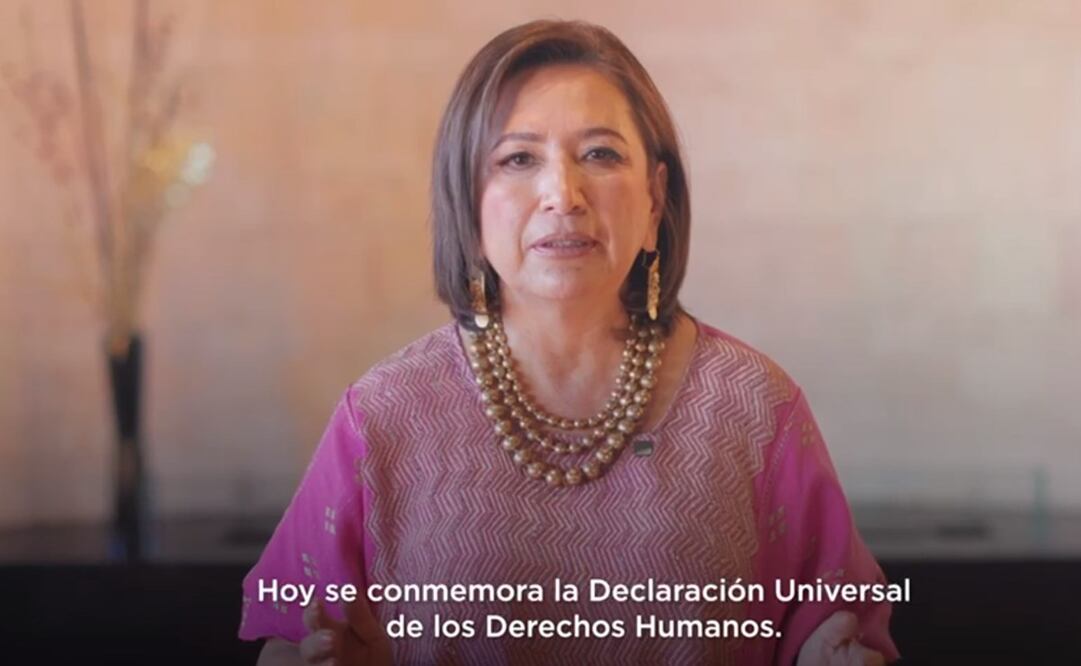 La precandidata presidencial advirtió que ante el abandono del Gobierno Federal los ciudadanos se arman con palos y machetes para sacar al crimen organizado de sus territorios. Foto: captura de pantalla