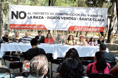 Vecinos piden cancelar viaducto La Raza