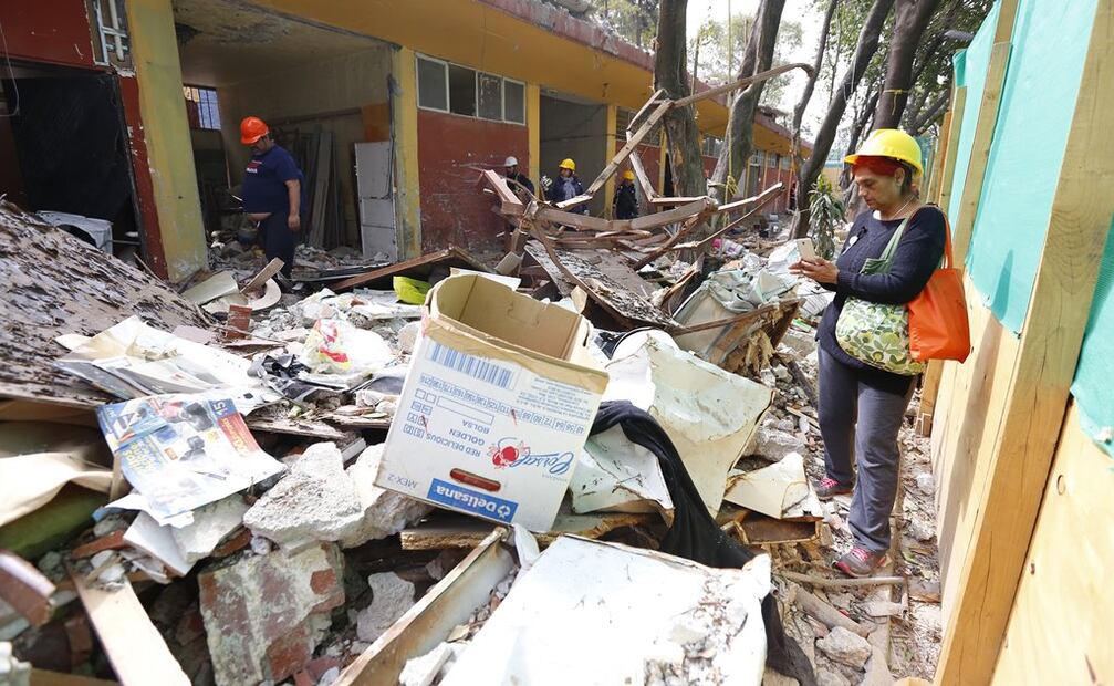 Daños en edificios tras sismo del 19 de septiembre. Foto: Archivo / EL UNIVERSAL