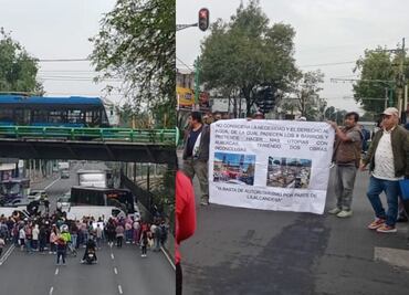 ¡Tómalo en cuenta! Bloqueos por manifestantes colapsan Ermita y Tlalpan