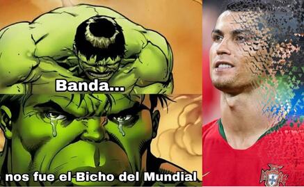 Cristiano Ronaldo fue blanco de memes tras la eliminación de Portugal