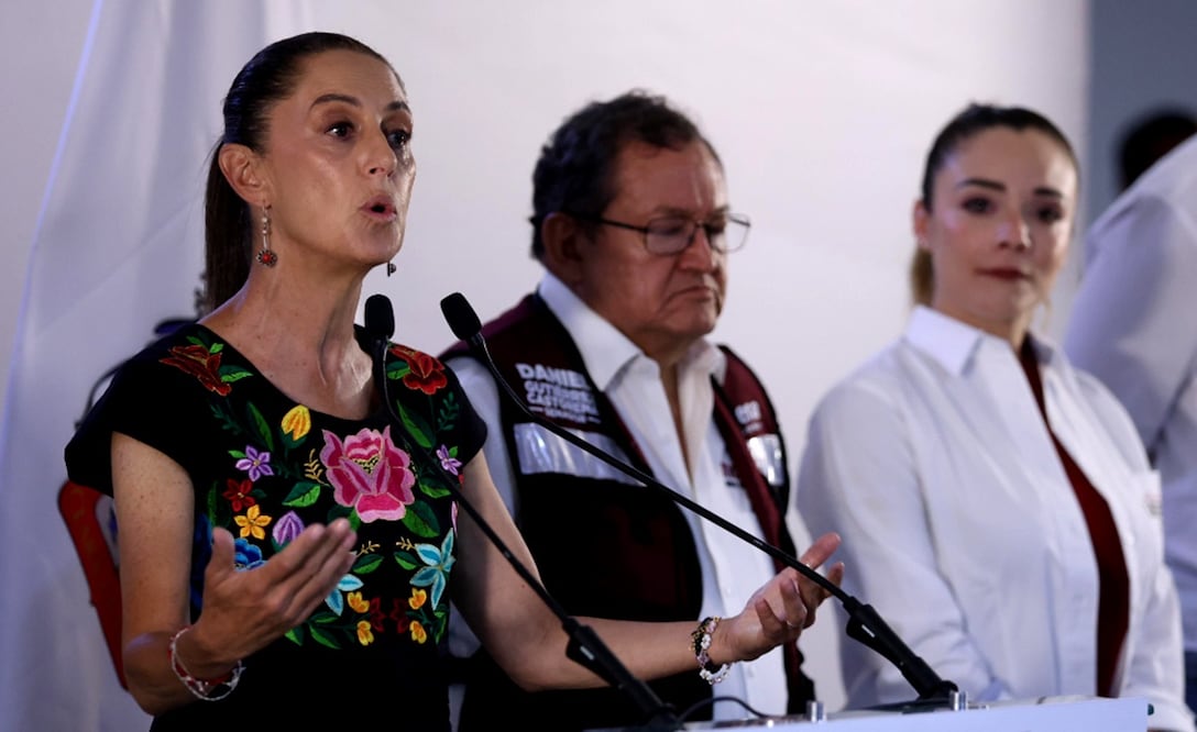 Claudia Sheinbaum alertó que sus contrincantes van a utilizar fake news y mentiras durante el primer debate presidencial. Foto: Diego Simón Sánchez/EL UNIVERSAL