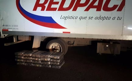 Decomisan 113 kilos de droga en camión de paquetería en Zacatecas