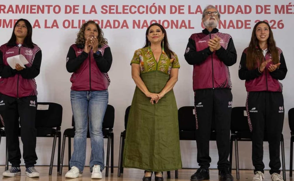 Clara Brugada anuncia apoyos a medallistas; otorgará hasta 20 mil pesos a ganadores en la Olimpiada Nacional 2026.
Foto: Especial.