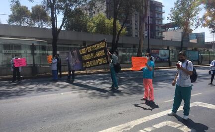 Médicos privados continúan bloqueo en Tlalpan; piden vacunas anticovid