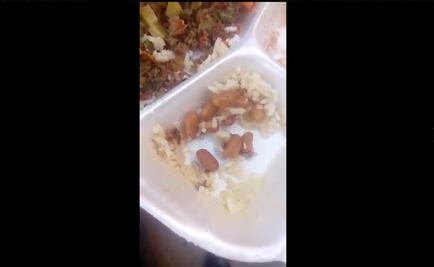 Elementos de Fuerza Civil de NL reciben comida con gusanos