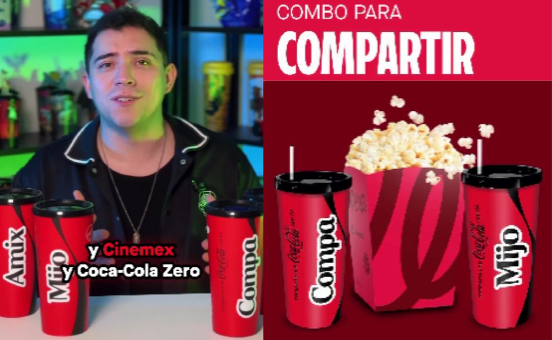 Cinemex lanza vasos coleccionables de Coca-Cola Zero. Foto: Captura de pantalla