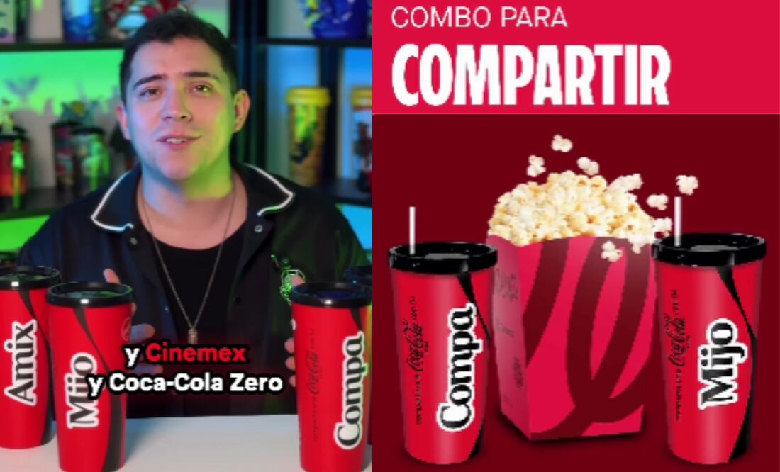Cinemex lanza vasos coleccionables de Coca-Cola Zero. Foto: Captura de pantalla