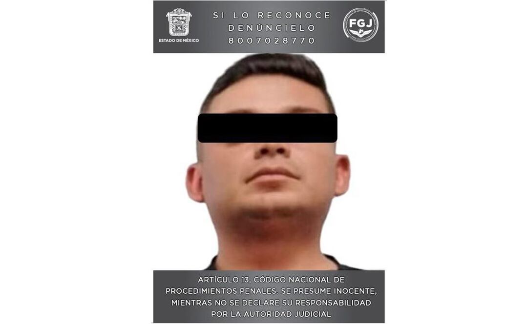 Vinculan a proceso a extorsionador de Zumpango. Foto: FGJ