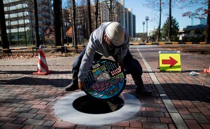 ¿Qué hace Hello Kitty en una alcantarilla de Japón?