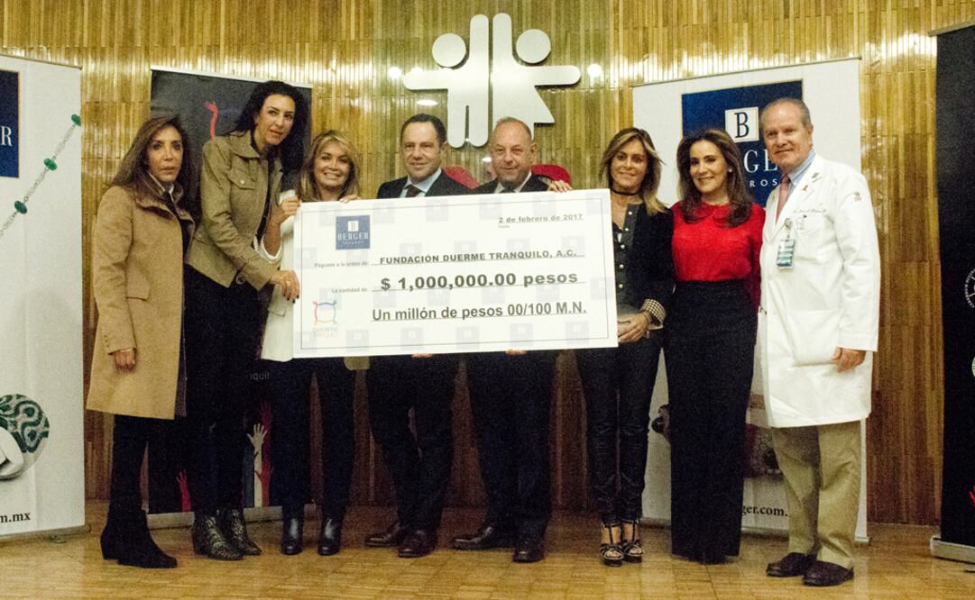 Berger Joyeros dona un 1mdp a la Fundación Duerme Tranquilo